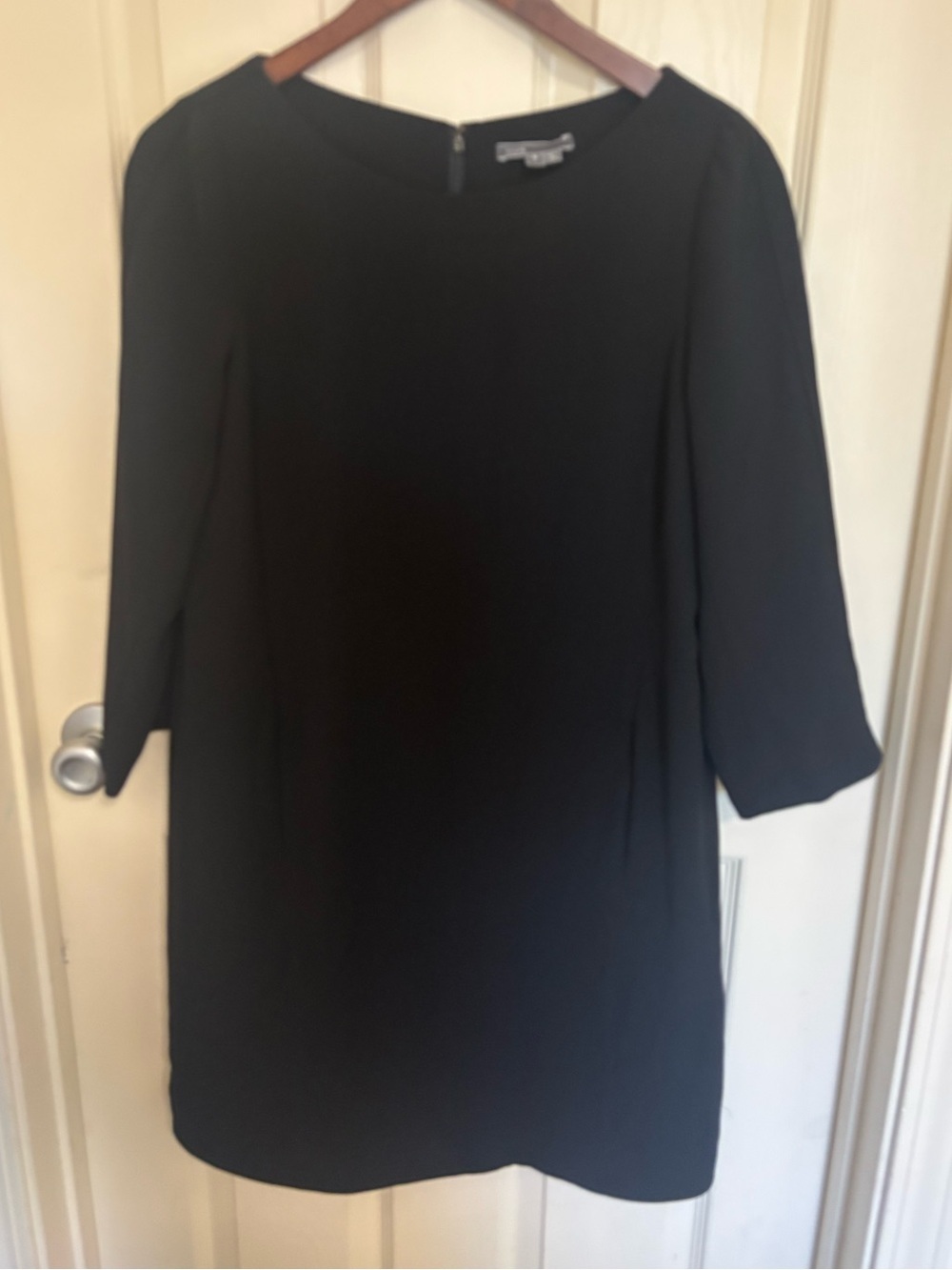Vince Black Crepe Sheath Dress Size 8 interview outfit women workwear - Picture 3 of 6